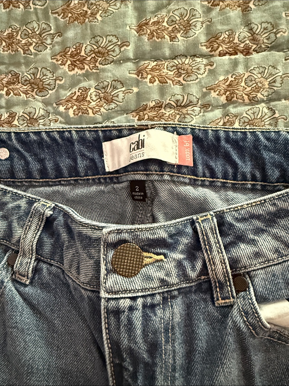 CAbi High-Rise Light Blue Denim Jeans